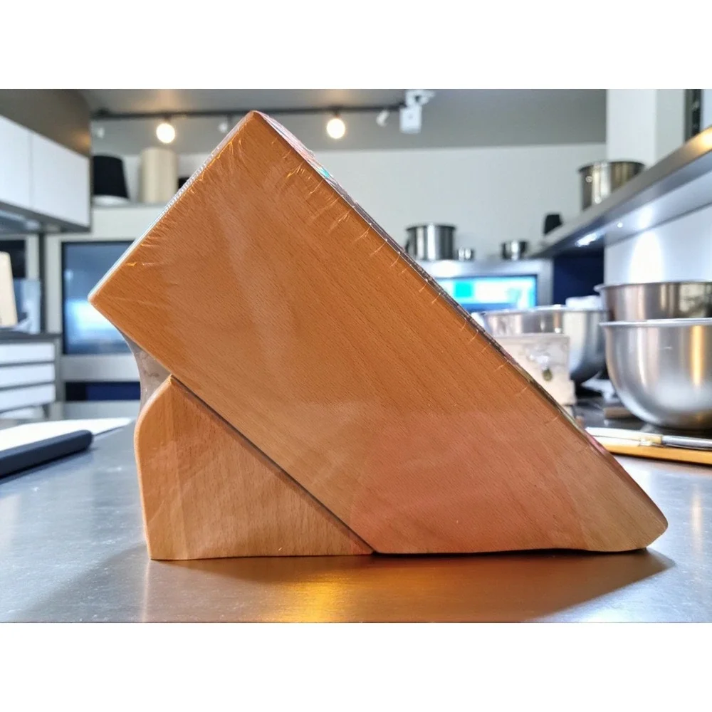 Wusthof Classic Natural Beechwood 15 SLOT KNIFE STORAGE BLOCK Factory Sealed!
